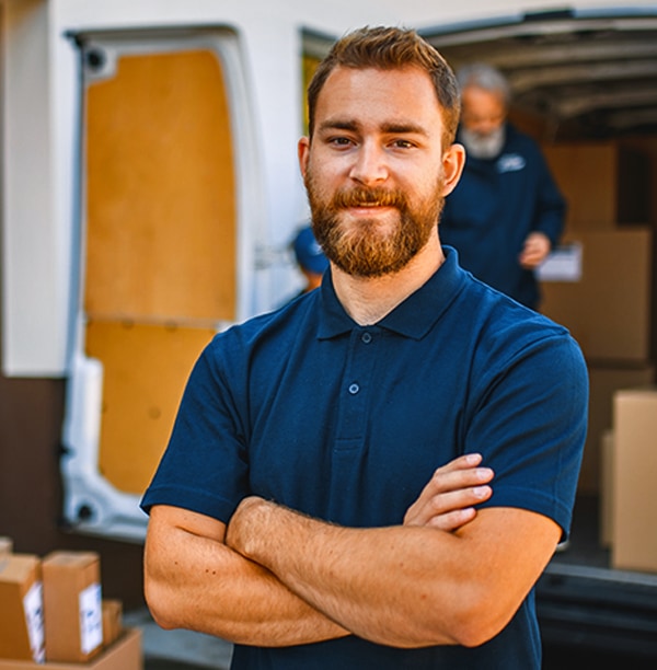 Postal Service employee at work